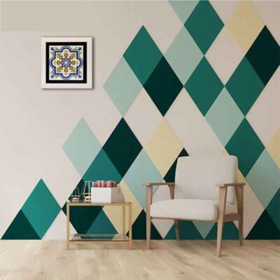 Decorative Persian Framed Ceramic Tile – Tahmour