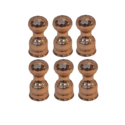 Set of Persian Copper Salt & Pepper Shakers Checkered (6X)