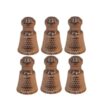 Set of Persian Copper Salt & Pepper Shakers Pine (6X)
