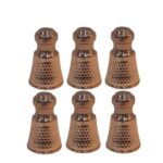 Set of Persian Copper Salt & Pepper Shakers Pine (6X)
