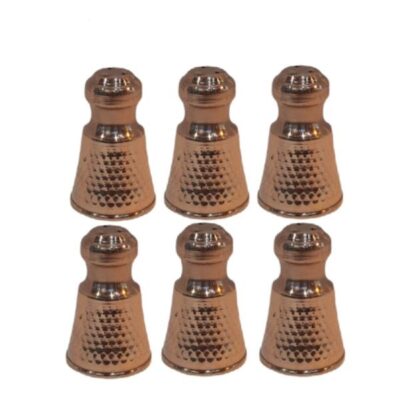 Set of Persian Copper Salt & Pepper Shakers Pine (6X)