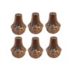 Set of Persian Copper Salt & Pepper Shakers Termeh (6X)