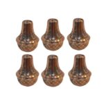 Set of Persian Copper Salt & Pepper Shakers Termeh (6X)