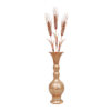 Persian Decorative Copper Vase - Ball Model with Copper Flowers Set of 4