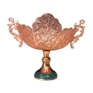 Persian Firuzehkubi Copper Candy Dish Model Royal