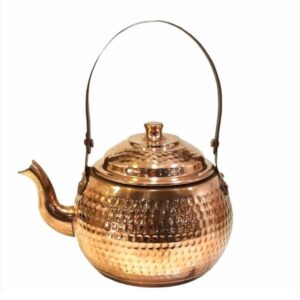 Persian Hammered Copper Tea Kettle Model Mahan