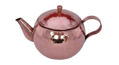 Persian Copper Teapot Handcrafted and Hammered Purple