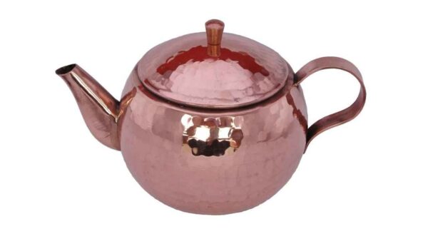 Persian Hammered Copper Tea Kettle Model Purple