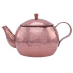 Persian Copper Teapot Handcrafted and Hammered Purple
