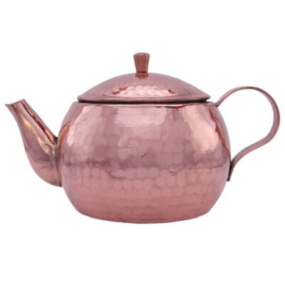 Persian Copper Teapot Handcrafted and Hammered Purple