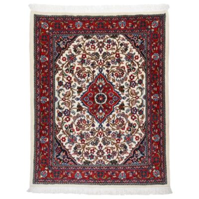 Persian Wool Carpet Hand-Knotted with Medallion design Toranj