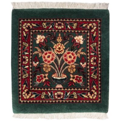 Persian Wool Carpet Hand-Knotted Special Green