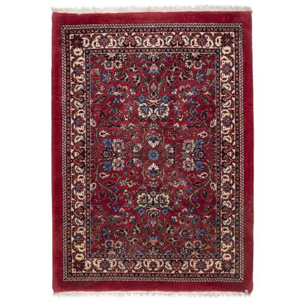 Persian Wool Carpet Hand-Knotted Lacki Red