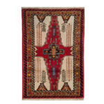 Persian Carpet Intricately Hand-Knotted Tribal Wool Tower