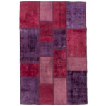 Vintage Persian Hand-Knotted Patchwork Carpet Alvan