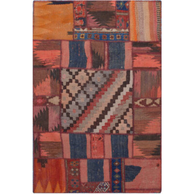 Persian Patchwork Kilim Rug Handwoven Milani