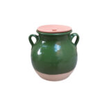 Persian Pottery Dizi Pot with Lid for Cooking Abgoosht – Green II