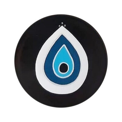 Decorative Pottery Plate Hand-Painted Cheshm Zakhm