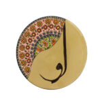Decorative Pottery Plate Hand-Painted Persian Calligraphy