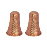 Set of 2 Persian Copper Salt & Pepper Shakers Hammered