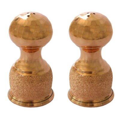 Set of 2 Persian Copper Salt & Pepper Shakers Viana