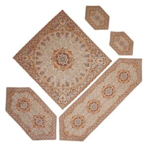 Persian Set of 5 Termeh Tablecloth Model Narges