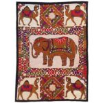 Hand Embroidered Tablecloth Model Animals