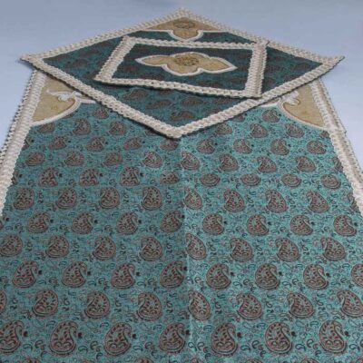 Persian Termeh Prayer Mat Luxury Islamic Sajada Green