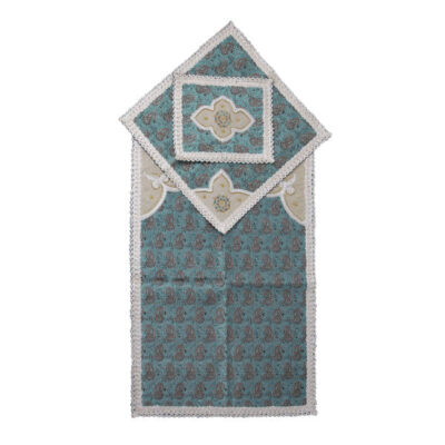 Persian Termeh Prayer Mat Luxury Islamic Sajada Green