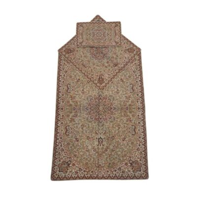 Persian Termeh Prayer Mat Luxury Islamic Sajada Brown