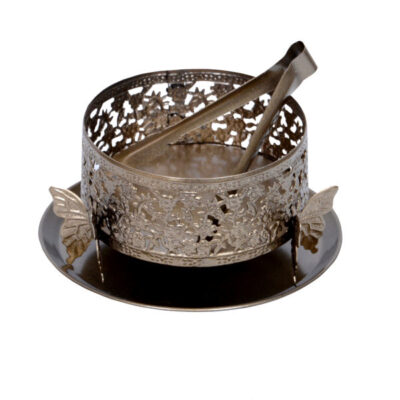 Persian Manghal Esfand and Bakhoor Burner – Steel Butterfly