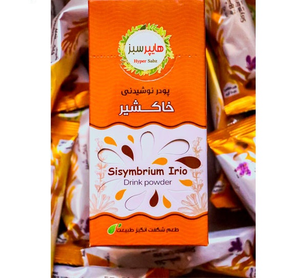 Iranian Instant Drink Powder – Flixweed Seeds & Saffron, 12 pcs (3 Packs)