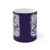Persian Ceramic Coffee Mug - Blue Poem
