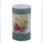 Persian Candle - Model Purple Flower (3x)