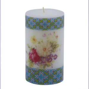 Iranian Candle Model Purple Flower (X3)