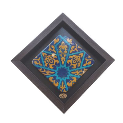 Decorative Persian Framed Ceramic Tile – Ahmadi