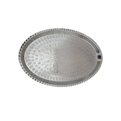 Persian Copper Serving Tray Traditionally Hammered Tara