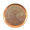 Persian Copper Serving Tray Traditionally Hammered Ahmadi