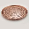 Persian Copper Serving Tray Traditionally Hammered Rosegold