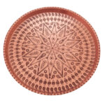 Persian Copper Serving Tray Traditionally Hammered Toranj