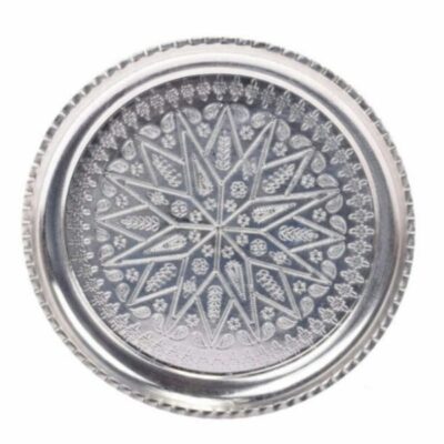 Persian Copper Serving Tray Traditionally Hammered Diana