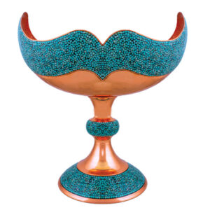 Iranian Firuzehkubi Copper Candy Dish Model Mana11