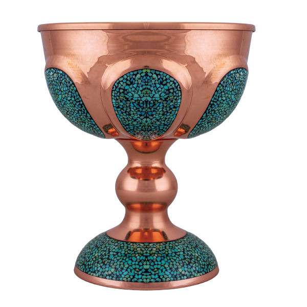 Iranian Firuzehkubi Copper Candy Dish Model Mana22