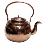 Persian Copper Tea Kettle Durable Stovetop Traditional Hammered Sadaf
