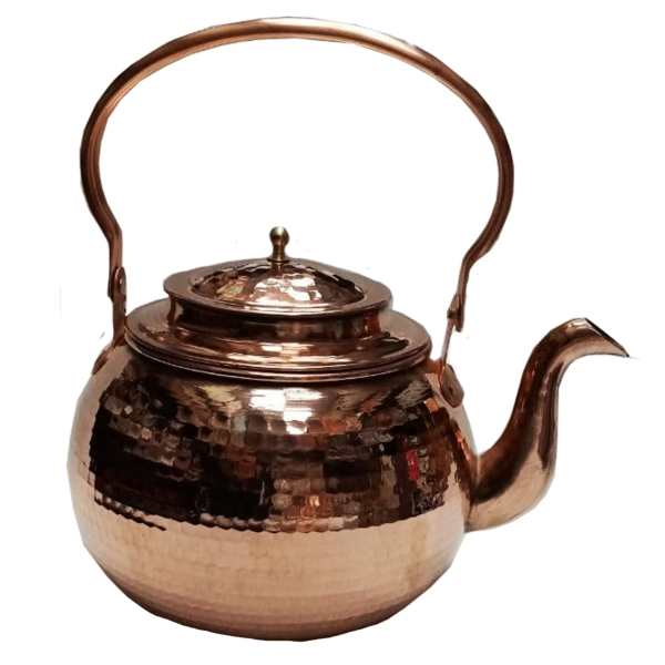 Persian Copper Tea Kettle Durable Stovetop Traditional Hammered Sadaf