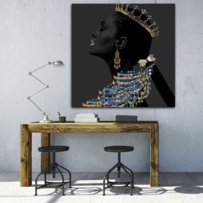Persian Canvas Art – Printed Black Calligraphy