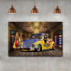 Persian Canvas Art - Printed Volkswagen