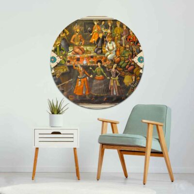 Persian Canvas Art – Printed Ghajari Design