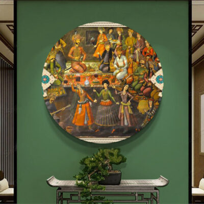Persian Canvas Art – Printed Ghajari Design