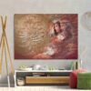 Persian Canvas Art - Printed King & Queen